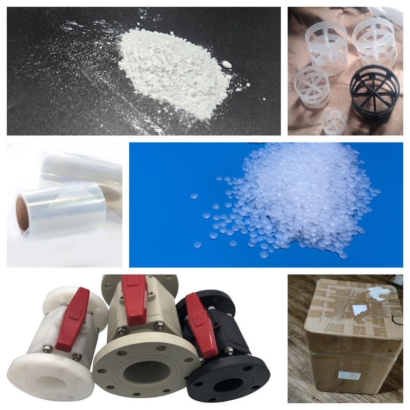 7.0-8.0 المعادلة الكهربائية البيضاء PVDF الكرات مقاومة للأشعة فوق البنفسجية لأجزاء صب الحقن