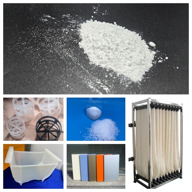 مسحوق PVDF مستقر حراريًا C2H2F2 قوة عالية للحماية من التآكل