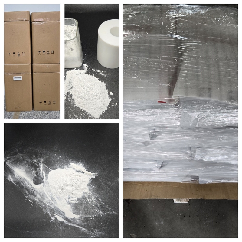 7.0-8.0 المعادلة الكهربائية البيضاء PVDF الكرات مقاومة للأشعة فوق البنفسجية لأجزاء صب الحقن
